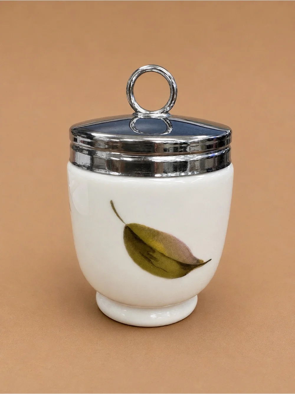 Vintage Royal Worcester White Porcelain Jar with Maker's Mark